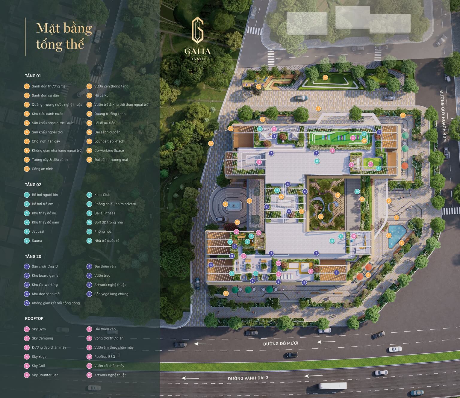 Tiện ích Galia Hanoi Yên Sở Hoàng Mai